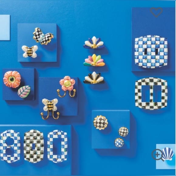 ❤️BUY 2 GET 1 FREE MacKenzie-Childs Courtly Check Enamel Switch Plate - Picture 4 of 14